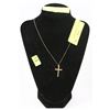 Image 1 : 10KT GOLD CROSS & CHAIN