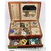 Image 1 : ESTATE JEWELLERY BOX FILLED WITH JEWELLERY