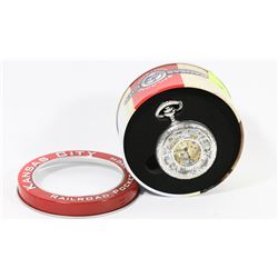 NEW IN TIN, KANSAS CITY RAILROAD POCKET WATCH