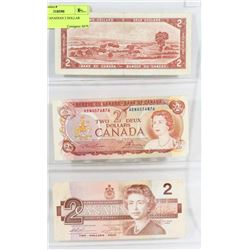 LOT OF 3, CANADIAN 2 DOLLAR BILLS