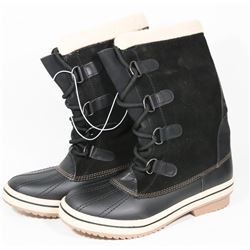 NEW LEATHER RUBBER BOOTS WATER RES SIZE 11