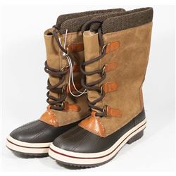 NEW LEATHER RUBBER BOOTS WATER RES SIZE 7