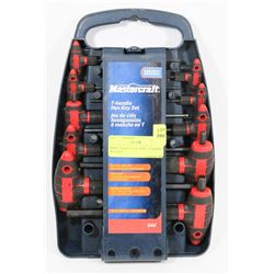 MASTERCRAFT SAE 10-PC T-HANDLE HEX KEY