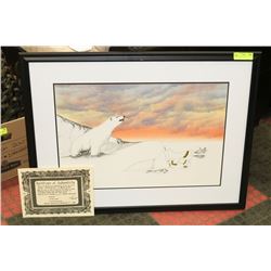 SIGNED " THE HARDWAY" ART PIECE BY MICHAEL B LEE