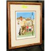 Image 1 : GOLFER PRINT -  JAN WOOSNAM 22” X 18”, WOODEN