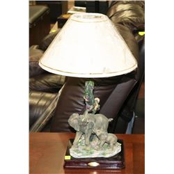 "LA ANINA" BABY AND MOTHER ELEPHANT LAMP