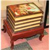 Image 1 : VINTAGE BOOK THEMED STORAGE BOX/FOOT STOOL.