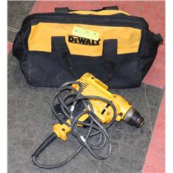 DEWALT ELECTRIC DRILL WITH TOOL BAG