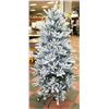 6FT SNOWY CHRISTMAS TREE /W STAND AND REMOTE