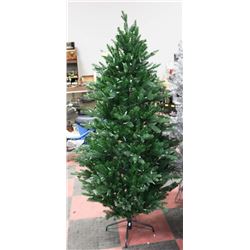 6FT GREEN CHRISTMAS TREE /W STAND AND REMOTE