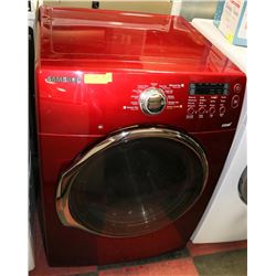 SAMSUNG FRONT LOAD RED DRYER