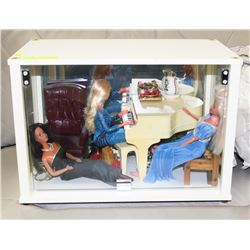 BARBIE AND FURNITURE DISPLAY ON CHOICE