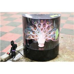 VINTAGE FIBER OPTIC PEACOCK