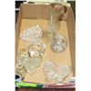 Image 1 : FLAT OF ASSORTED CRYSTAL AND GLASS