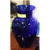 Image 1 : DARK BLUE GLASS VASE