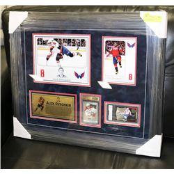 20"X24" FRAMED ALEX OVECHKIN 2013-14 PANINI GEM
