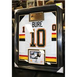PAVEL BURE RARE SIGNED JERSEY PROFESSIONALLY
