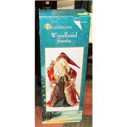 LARGE WOODLAND SANTA IN BOX.