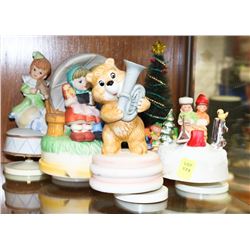 GROUP OF 5 MUSICAL ORNAMENTS ON CHOICE