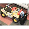 Image 1 : CHILDS RIDE ON GRATOR WITH DECALS ON IT.