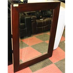 WOOD FRAMED MIRROR