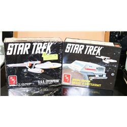 2 STAR TREK MODELS INCL 18" USS ENTERPRISE &