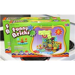 BUNDLE OF TWO 81PC FUNNY BRICKS BUILDING TOYS
