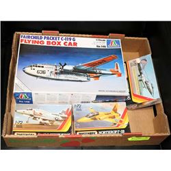 4 AIRPLANE KITS INCL FAIRCHILD PACKET C-119G