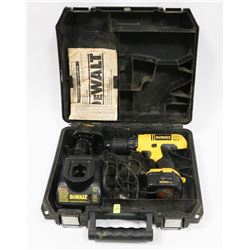 DEWALT CORDLESS 12V DRILL AND CHARGER - TESTED