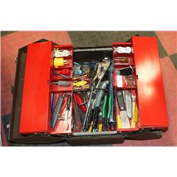 PROTO PROFESSIONAL METAL TOOL BOX WITH TOOLS