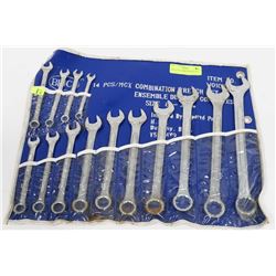 BRICO 14PC COMBO WRENCH SET.