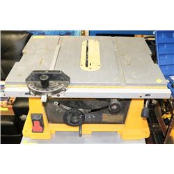 DEWALT 10" PORTABLE TABLE SAW