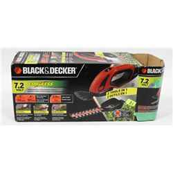 7.2 VOLT CORDLESS B&D SHEAR AND SHRUBBER COMBO KIT