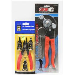 PAIR OF PLIERS ONE IS 4IN1 SNAP RING AND  SECOND