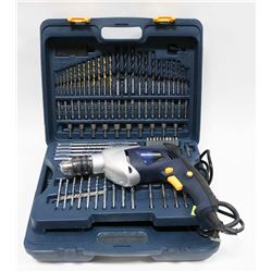 NEW MASTERCRAFT HAMMERDRILL WITH DRILL ACCESSORIES