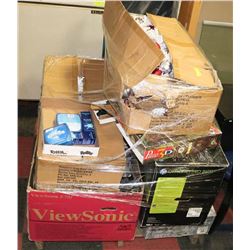 PALLET OF UNPAID STORAGE ELECTRONICS, TOOLS