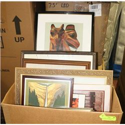 8 ASSORTED FRAMED PICTURES INCL STATUE OF LIBERTY