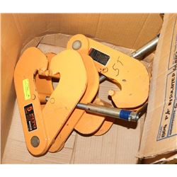 LOT OF 2- 5 TON BEAM CLAMPS