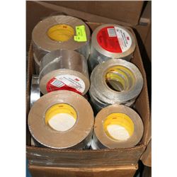 BOX OF ASSORTED FOIL TAPE