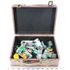Image 1 : SMALL CASE WITH VINTAGE TOYS