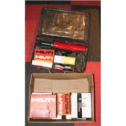 HILTI GUN WITH ACCESSORIES