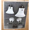 Image 1 : 3 NEW TRADITIONAL WALL SCONCES