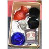 Image 1 : BOX W/CRYSTAL LIQUOR DECANTER, 3 GLASS