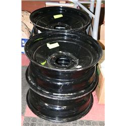 SET OF 4 NEW 5-BOLT STEEL RIMS -