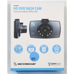 SCOSCHE HD DVR DASH CAM W/ 4GM MEM CARD