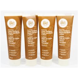 4 TUBES OF HYDRATING LIME  VERBENA HAND AND BODY