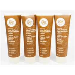 4 TUBES OF HYDRATING LIME  VERBENA HAND AND BODY