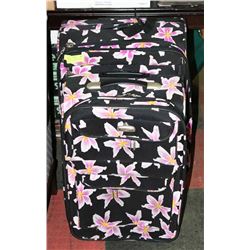PAIR OF MATCHING IRIS PINK & BLACK SUITCASES