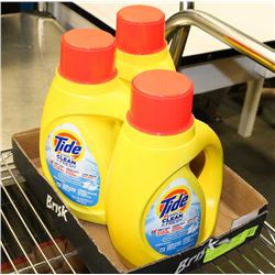 LOT OF 3 TIDE 25 USE LAUNDRY SOAPS