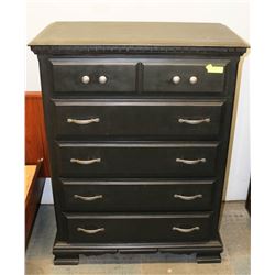 5 DRAWER DRESSER 48"H X 36"W X 17.5"D